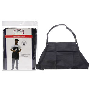 Barber Water Resistant Hair Stylist-Black by Scalpmaster for Unisex-1 Pc Apron